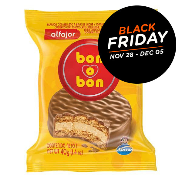 Black Friday Alfajor Bon o Bon Filled With Peanut Butter 40 g / 1.4 oz