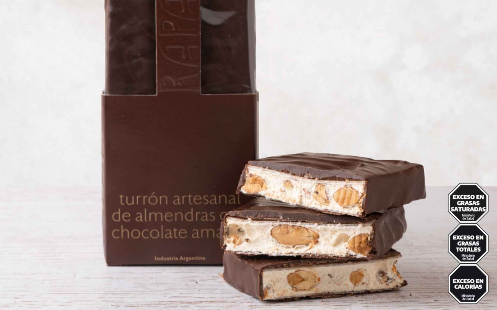 Rapanui Almond Nougat Bar covered with Dark Chocolate (130g)
