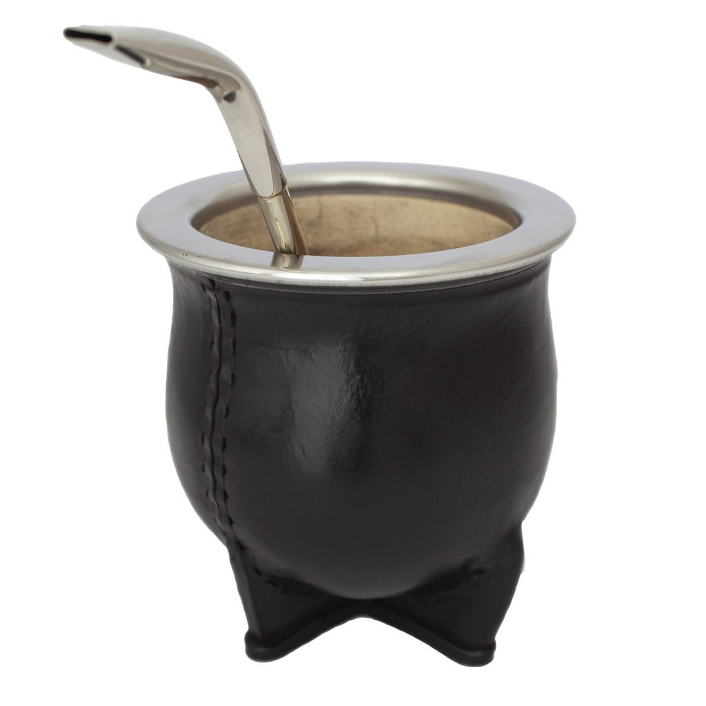 Camionero Mate Gourd Black Leather Argentina – The Argentino