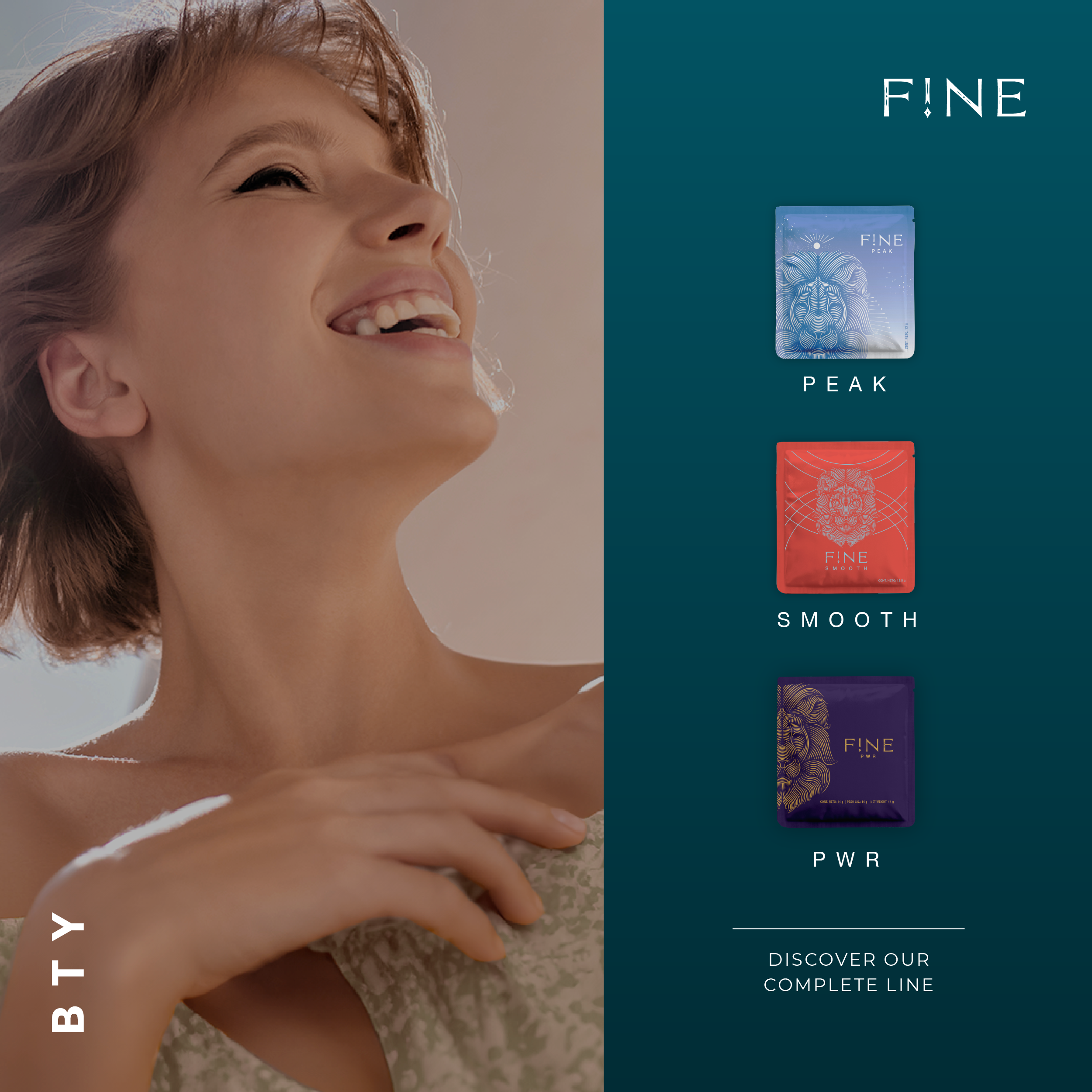 F!NE Beauty Collagen Powder – MultiFruit Flavor | No Sugar, Fat, or Carbs - Strengthens Skin, Nails, and Hair