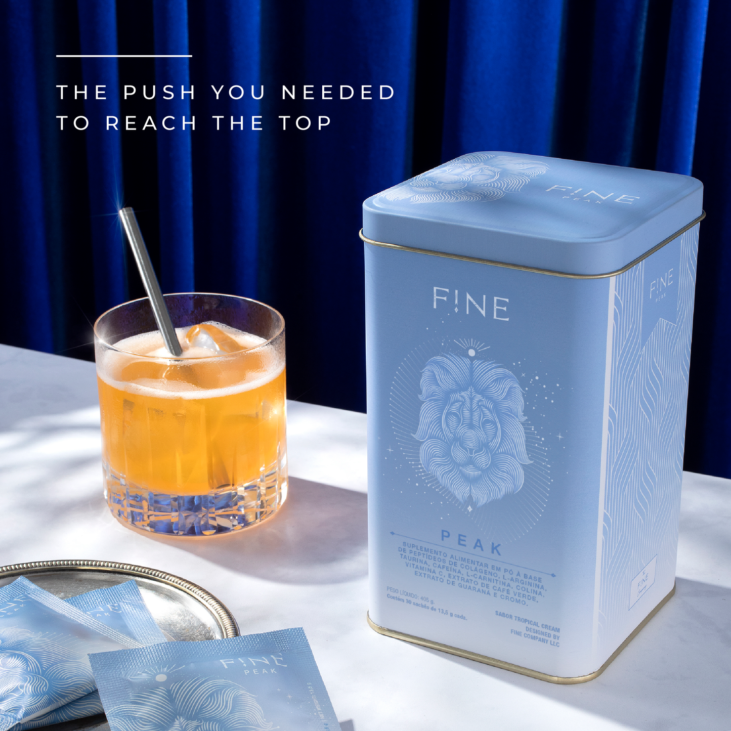 F!NE Peak Collagen Powder – Tropical Cream Flavor | Boost Metabolism & Skin Health