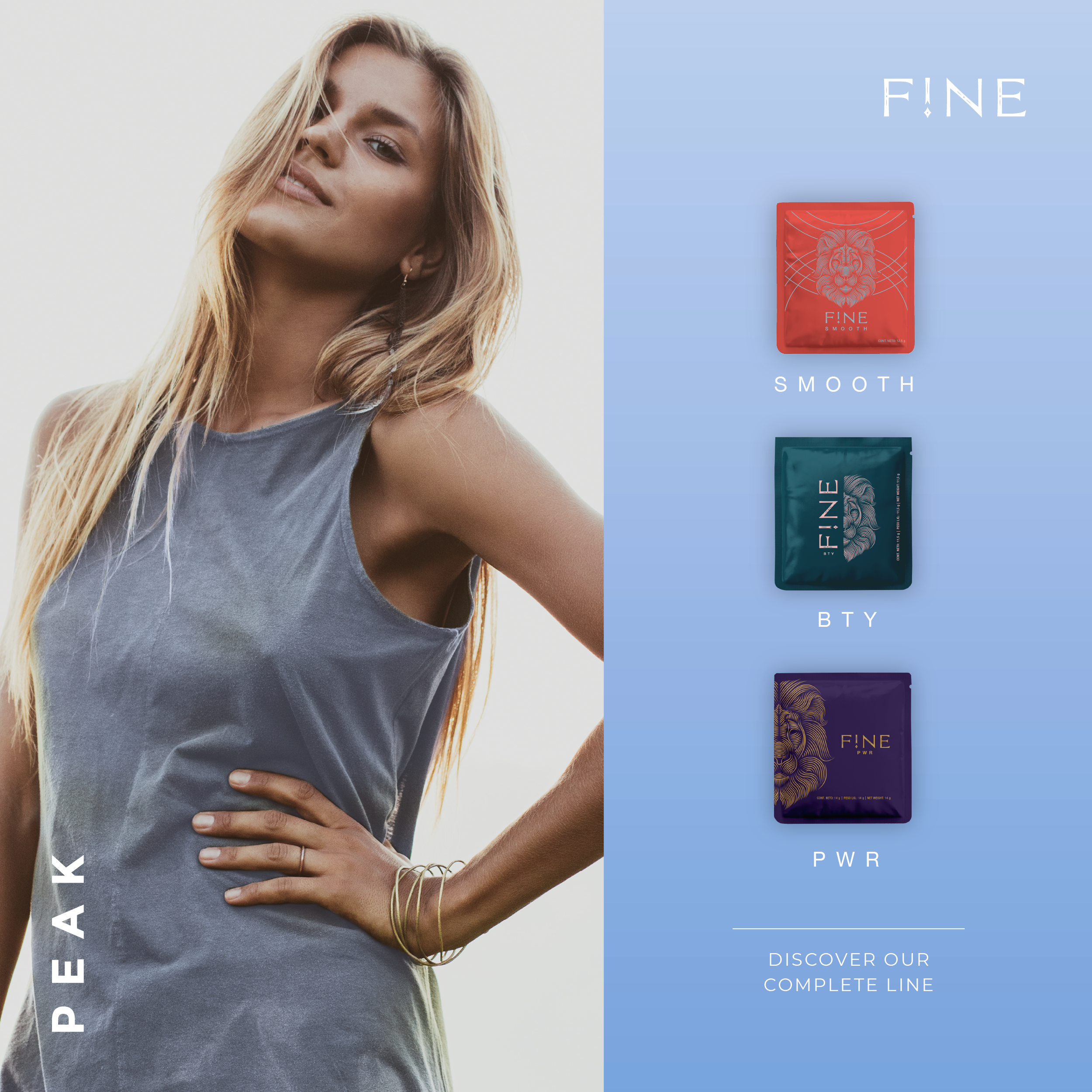 F!NE Peak Collagen Powder – Tropical Cream Flavor | Boost Metabolism & Skin Health