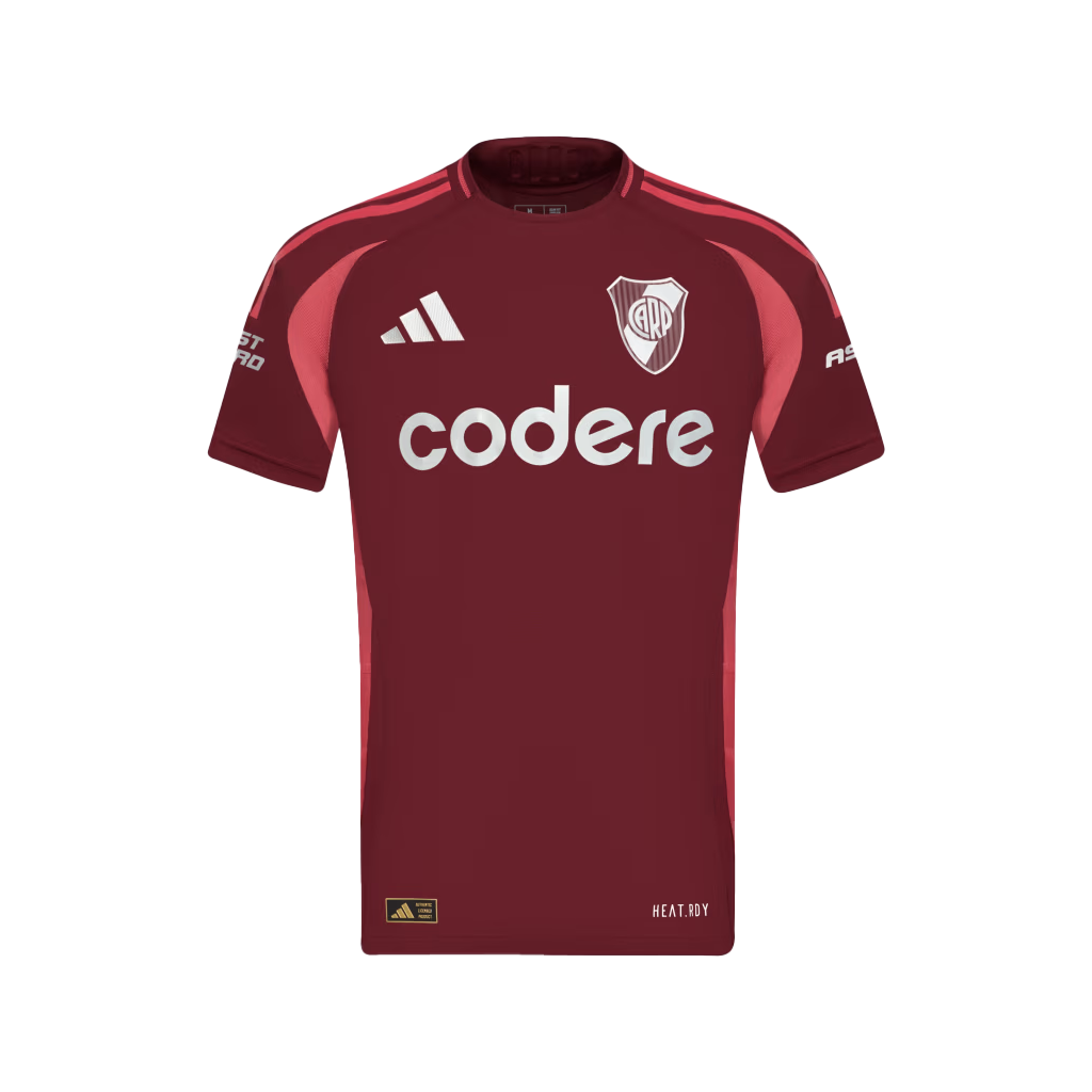 River camiseta fashion bordo