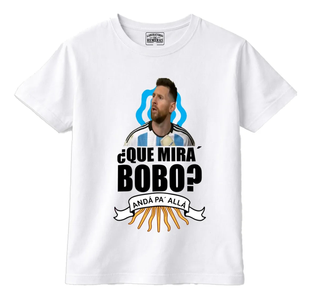 Cotton T-Shirt “Que Miras, Bobo?” Lionel Messi Iconic Edition