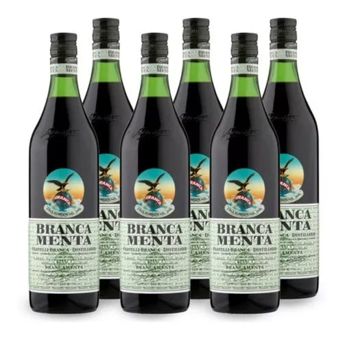Fernet Branca Mint Flavor 750 ml (Box of 6 Bottles)