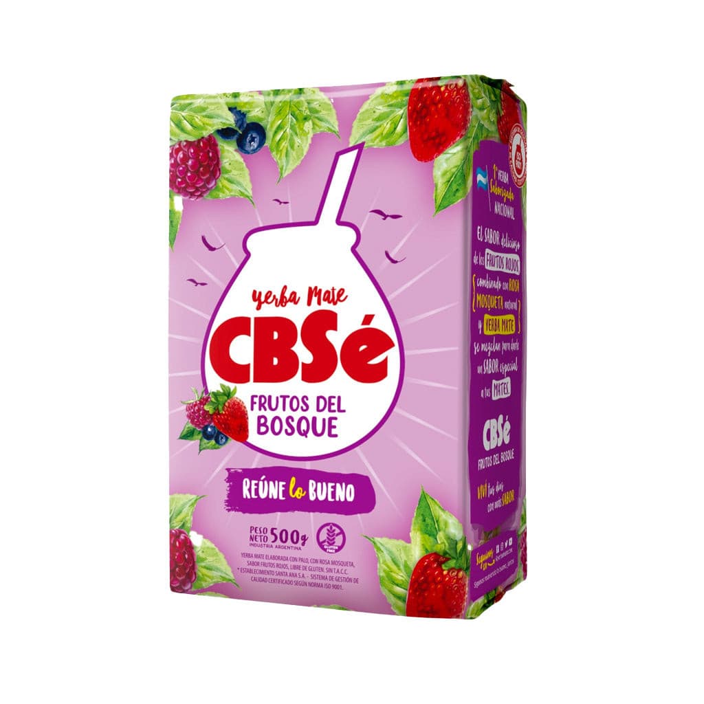 Yerba Mate CBSé Frutos Del Bosque 500g - Gaucho Power - Foto 4