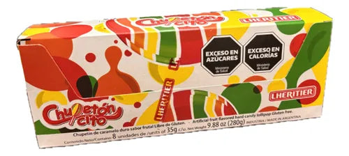 Lheritier Chupetón-Cito Rainbow Swirl Lollipop 280g/11.6 oz (Box of 8u.)