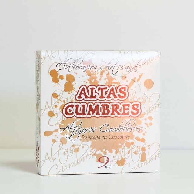 Altas Cumbres – Artisanal Chocolate-Covered Alfajores Filled with Dulce de Leche – 9u. 600g/1.46lb