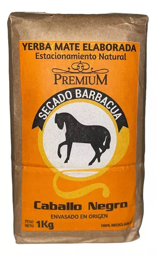 Caballo Negro Yerba Mate Barbacuá 1 Kg / 2.2lb