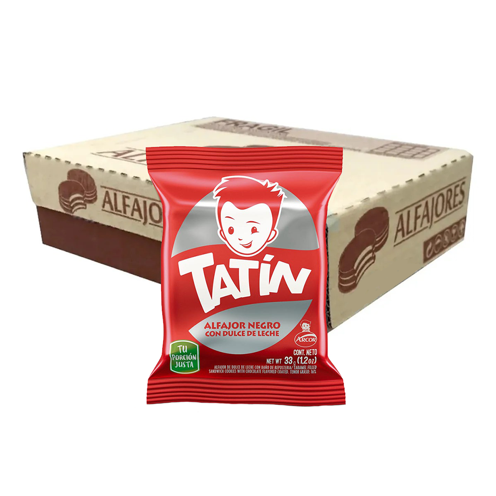 Alfajor Tatín Chocolate con Dulce de Leche 33 g / 1.1 oz