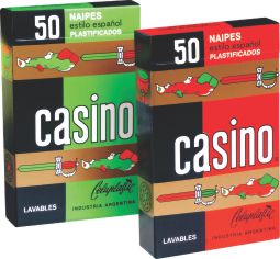 Naipes Cartas Españolas Deck Mazo for Chinchón, Escoba & Truco, 50 cards by Casino.