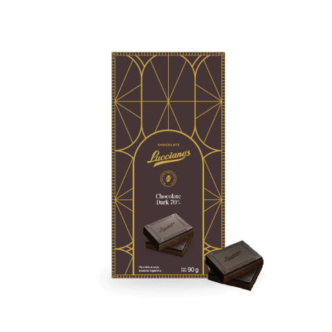 Lucciano’s Signature Tablet - 70% Dark Chocolate Bar 90g/0.20 lb