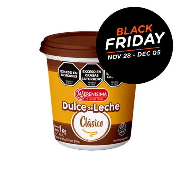 Black Friday Dulce de Leche La Serenísima Clásico 1 kg / 2.2 lb
