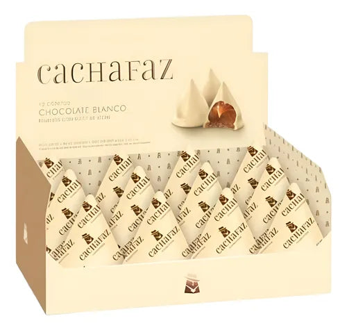 Cachafaz Conitos Covered Cone Cookies Filled with Dulce de Leche and White Chocolate 12u. 456g /16oz