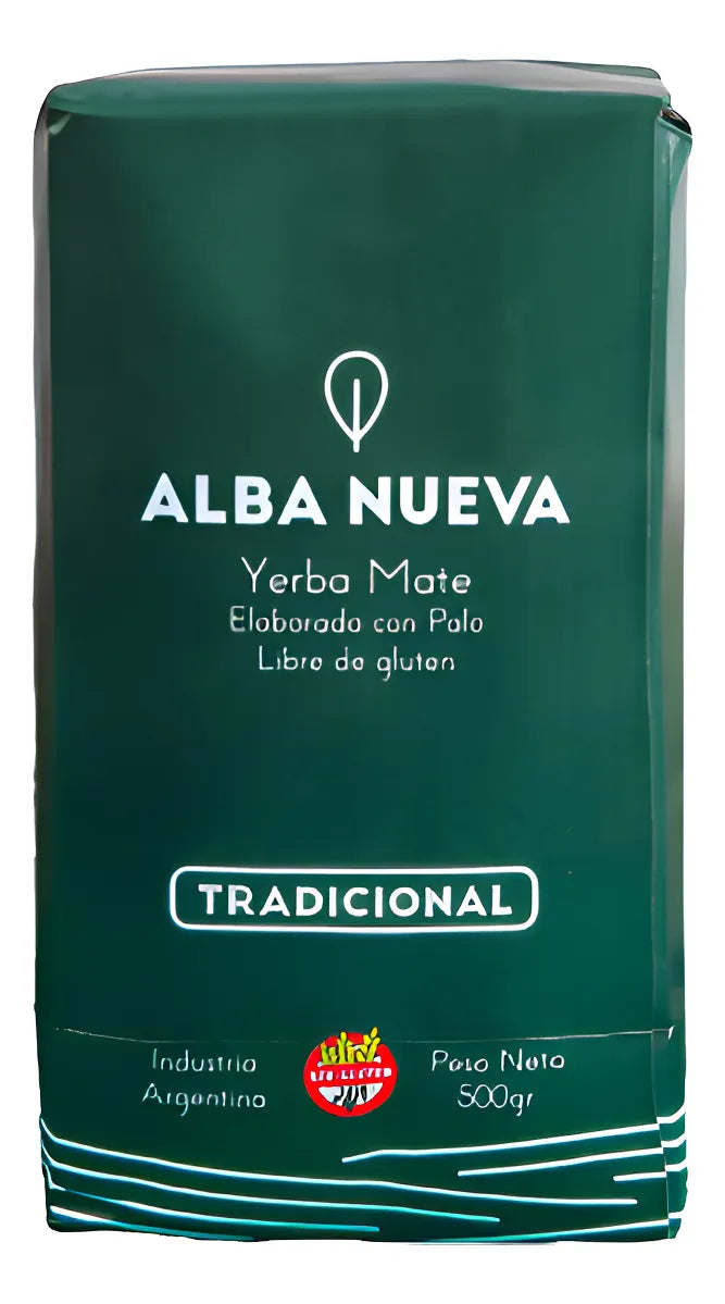 Yerba Mate Alba Nueva Tradicional 500 g / 1.1 lb – Authentic Argentine Yerba with Balanced Grind