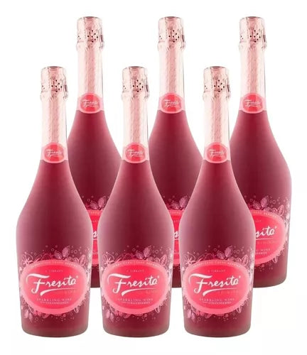 Vino espumoso rosado Fresita 750 ml (6 botellas)