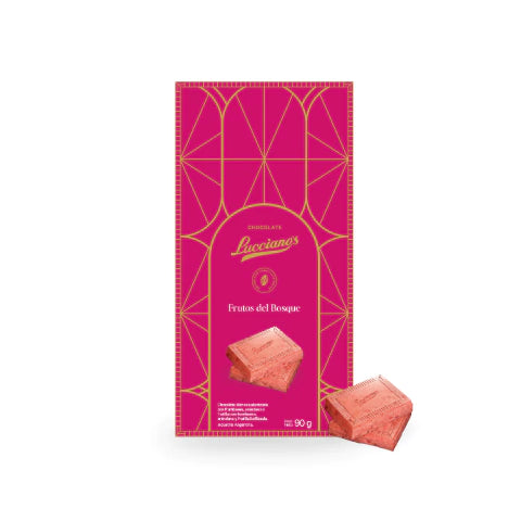 Lucciano’s Signature Tablet - Belgian Whitte Chocolate Bar with Forest Fruit 90g/0.20 lb