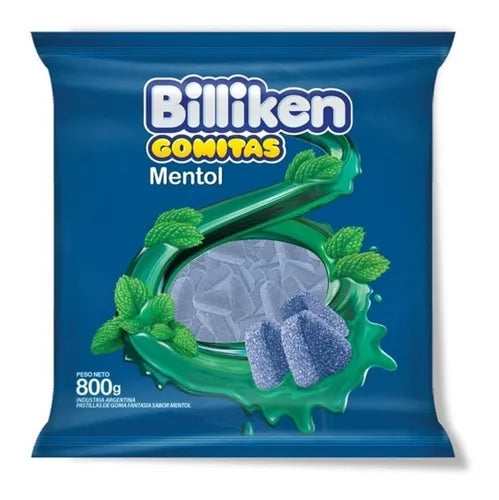Billiken Menthol Candy Gummies - Large Bag 800g./28.2oz