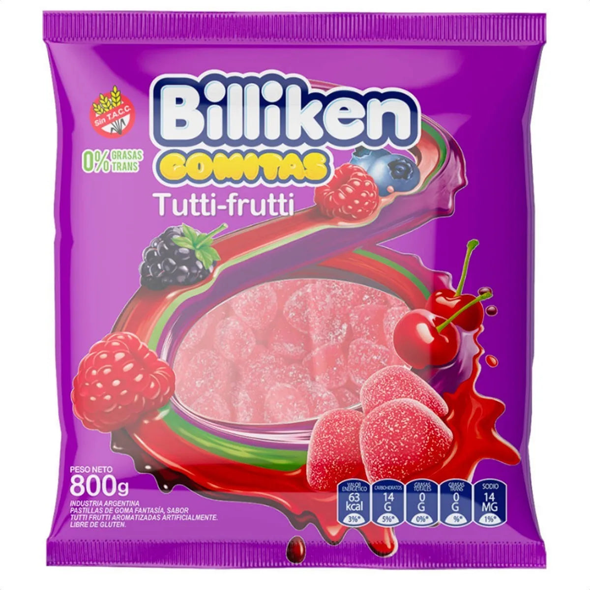Billiken Tutti Frutti Gummies – Large Bag 800g / 28.2 oz