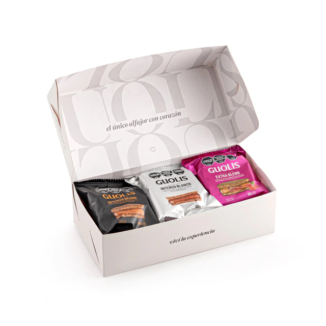 Guolis Mix White-Dark-Extra Blend Alfajores 6 units 400 g / 14.1 oz