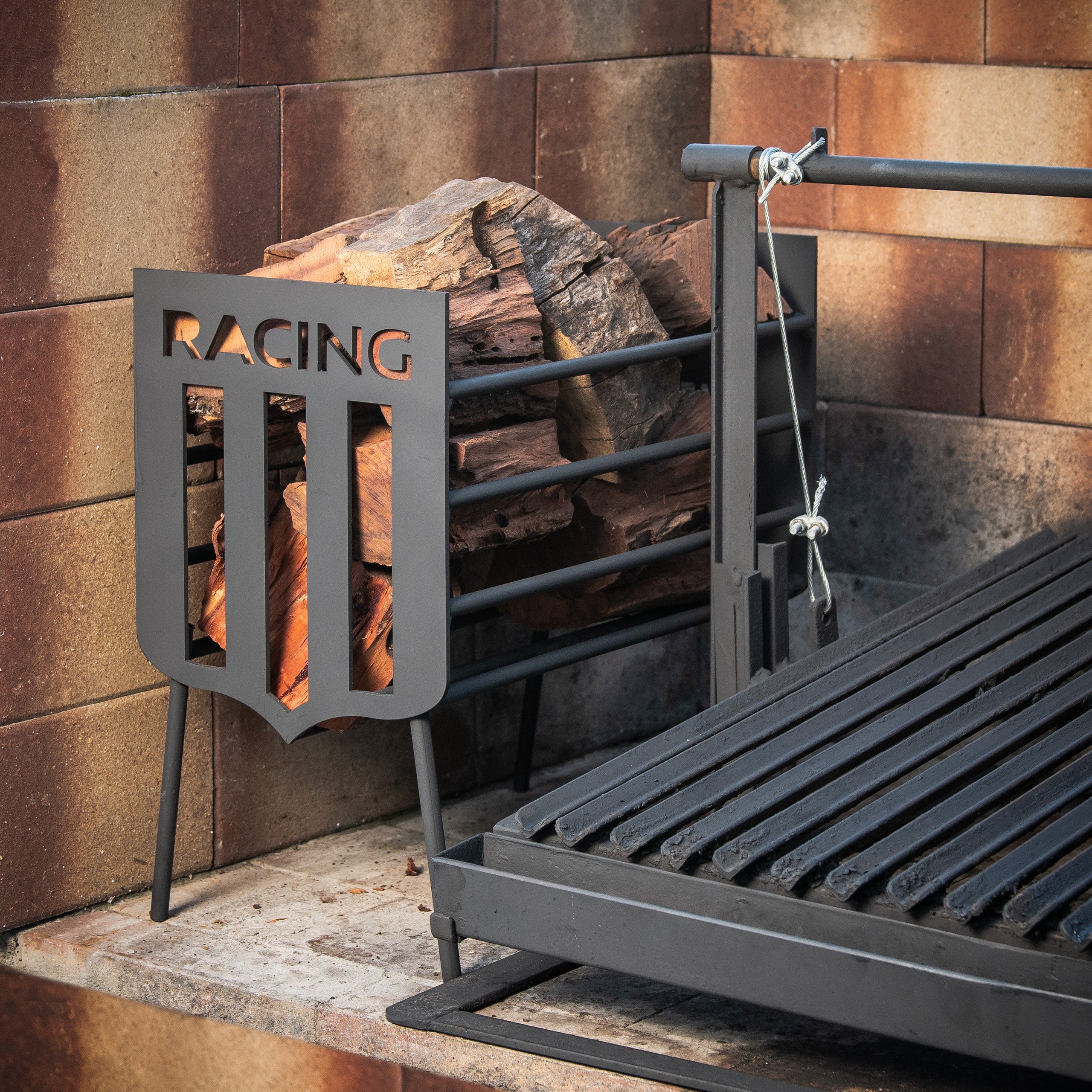 Brasero Leñero Racing Club Broen Fire Basket