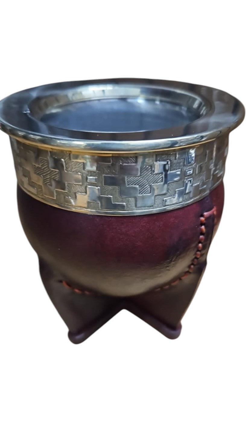 Imperial Pampa Steel Mate - Brown Color with Alpaca Decoration