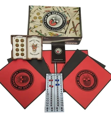 "Ley of Atracction" - Magnetic Playing Cards to Play Truco Anywhere