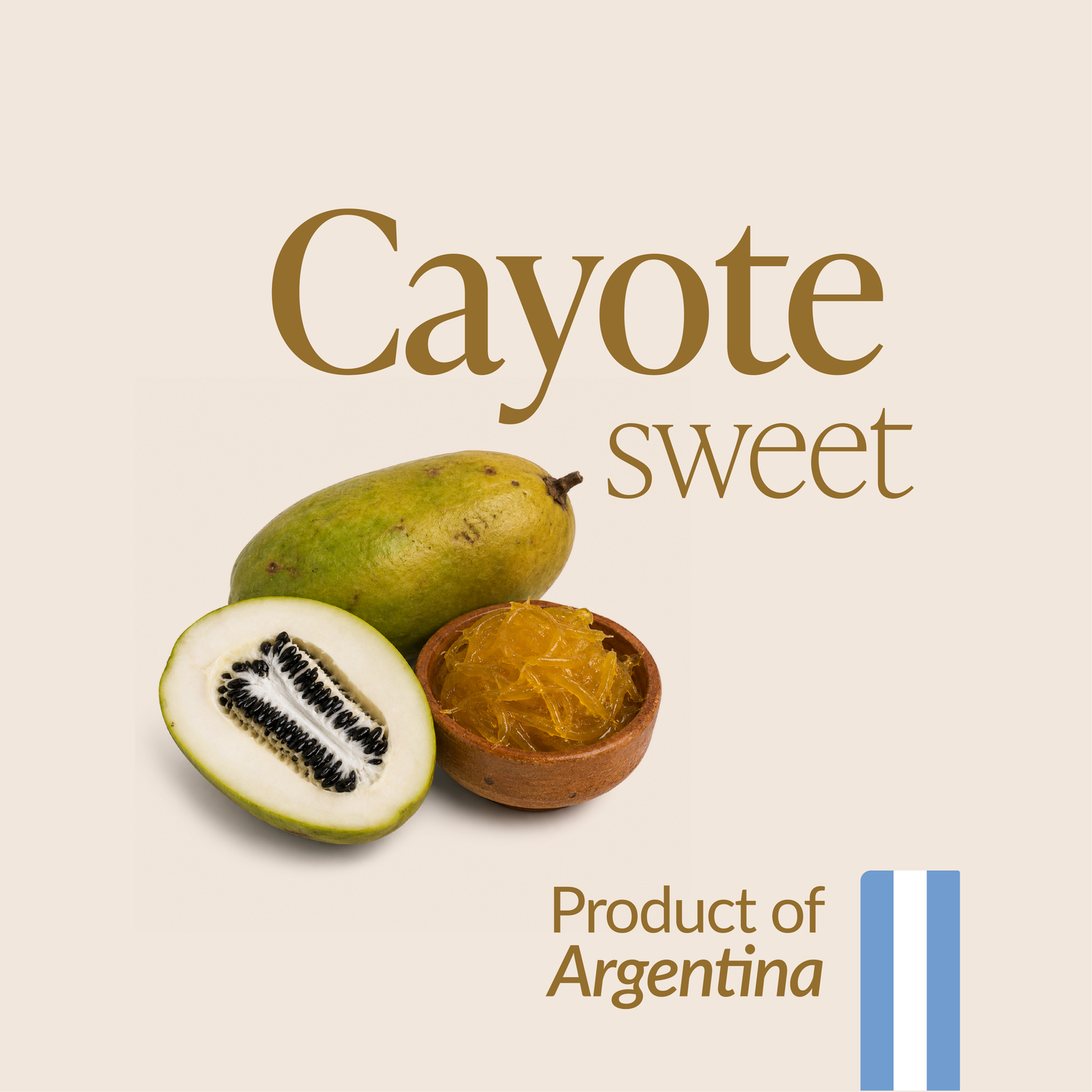 RAIZA Dulce de Cayote - Traditional Argentine Fig Leaf Gourd Preserve 450 g (15.8 oz)