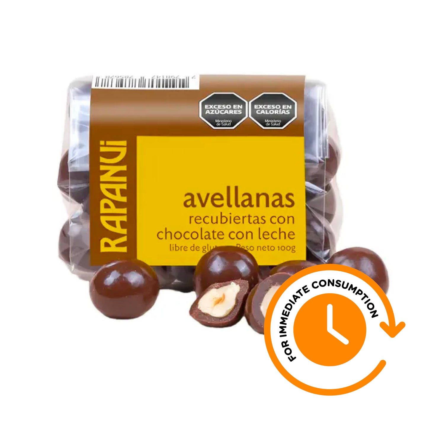 SALE RapaNui Hazelnuts Dipped in Milk Chocolate 100 g / 3.5 oz