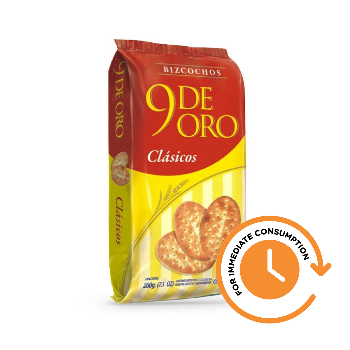 SALE 9 de Oro Classic Biscuits Traditional Bizcochos 200 g / 7.1 oz