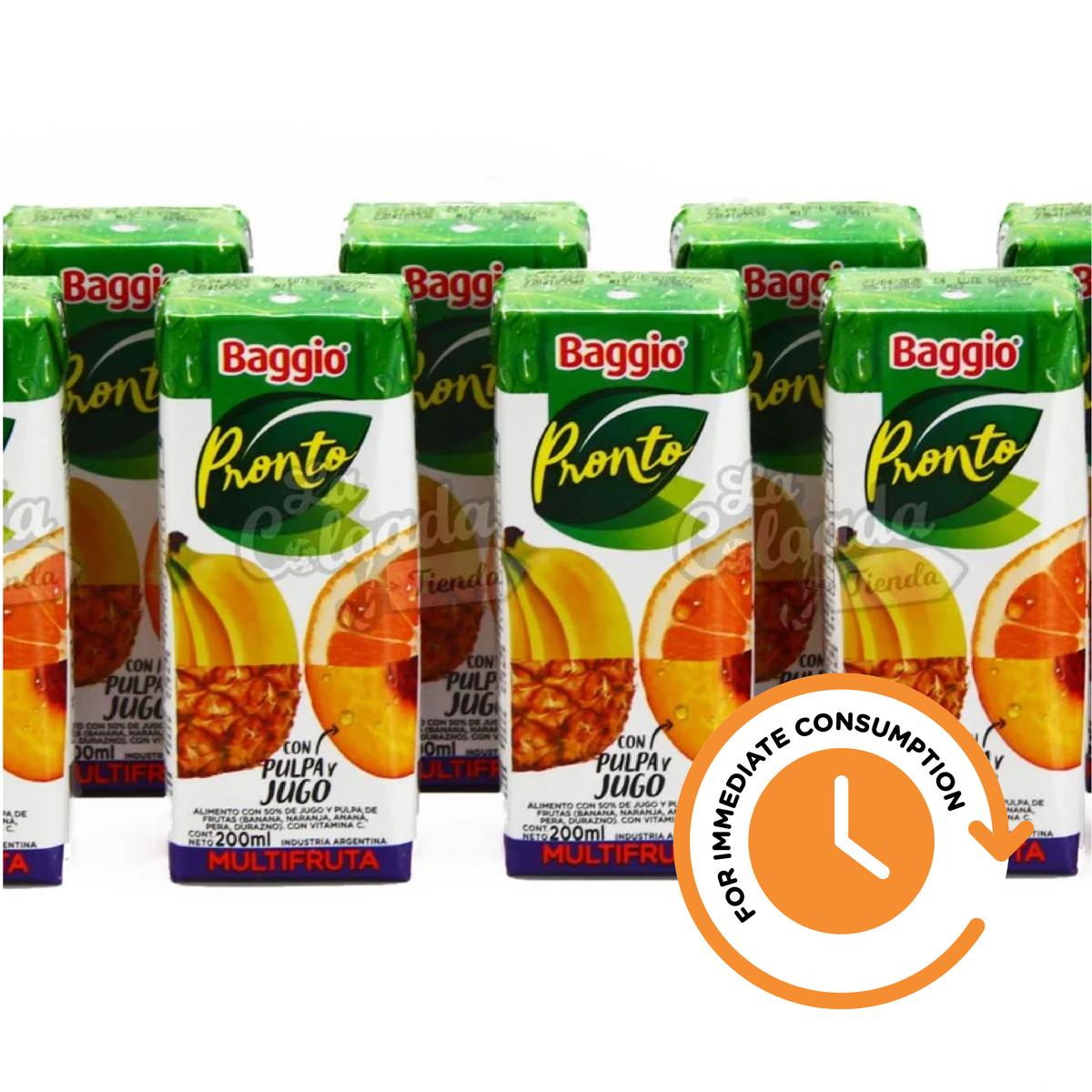 SALE Baggio Pronto Multifruit Juice 200 ml / 6.7 fl oz Pack of 3 units