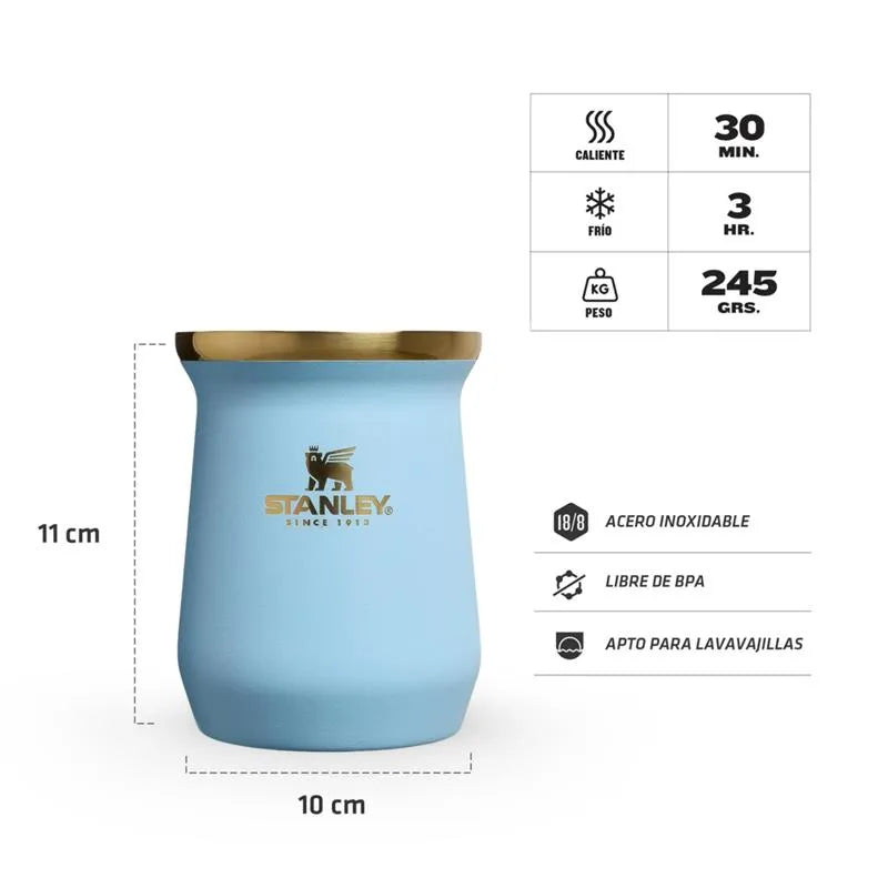 Official Stanley "Messi Mate The GOAT" – Stainless Steel 236ml (Light Blue)