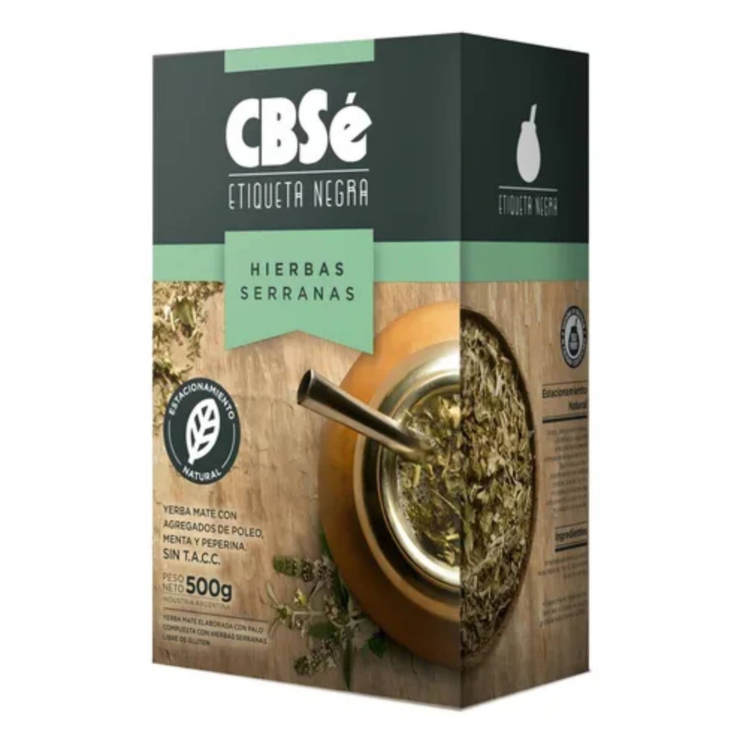 CBSe Black Label Yerba Mate with Mountain Herbs 500g | Argentine Mate Tea Blend
