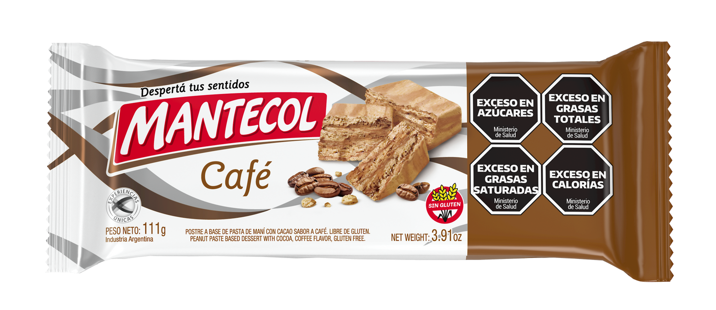 Mantecol - Coffee Flavor Semi-Soft Peanut Butter Gluten Free 111g/3.91oz