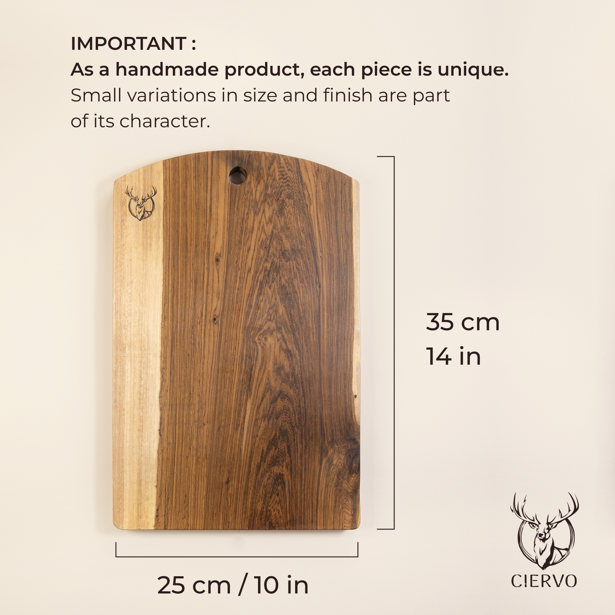 Guayubira Kitchen Board – One Piece