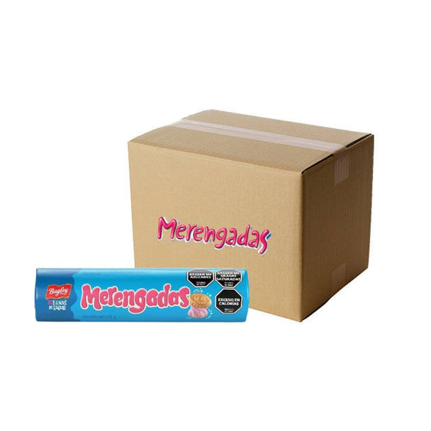 Bagley Merengadas Cookies Filled of Strawberry-flavored Meringue 88g (Box of 36u.)