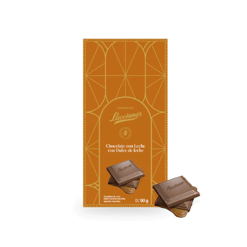 Lucciano’s Signature Tablet - Milk Chocolate & Dulce de Leche Bar 90g/0.20 lb