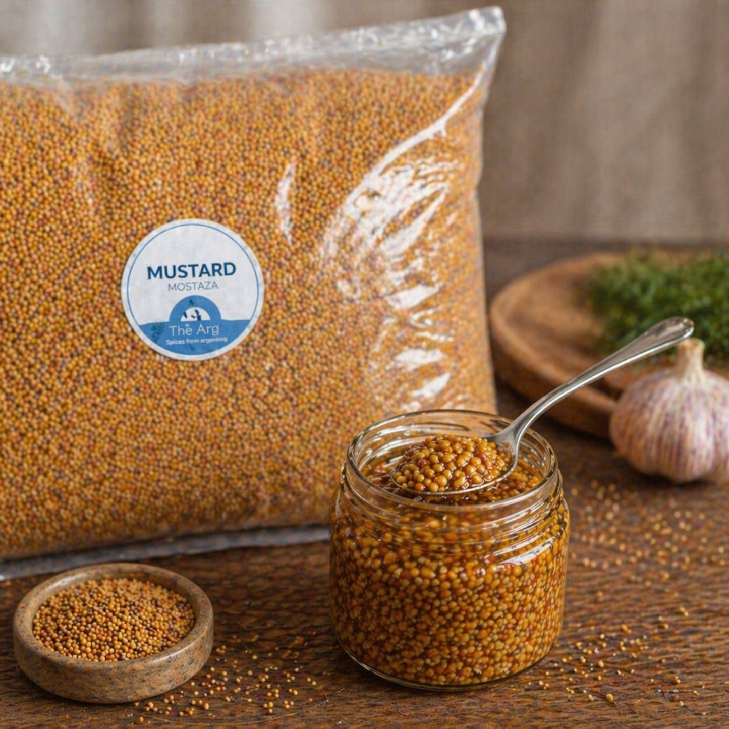 Yellow Mustard Seeds – Whole Grain Mustard for Pickling, Sauces & Cooking