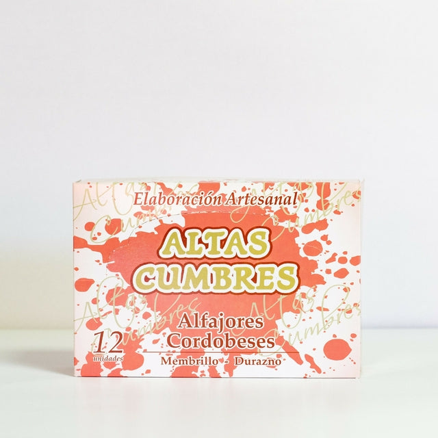 Altas Cumbres - Artisanal Alfajores Filled with Quince & Peach – 12u. 800g / 1.76lb
