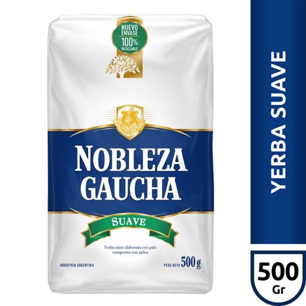 Yerba Mate Nobleza Gaucha Suave 500g/1.1lb