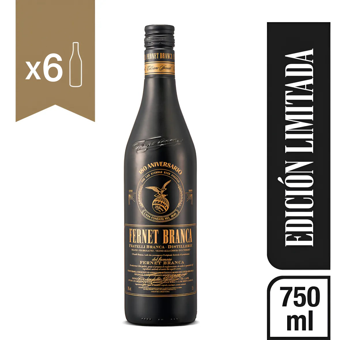Fernet Branca Argentine 750ml "180 Years Special Edition" (Buying 6)