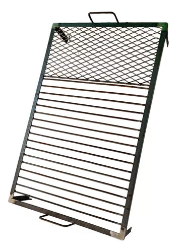 Traditional Argentine Grill – 90x60 cm, 6.35mm Round Iron, Asado BBQ