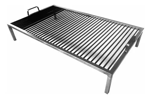 Fixed Grill with Floating Grate – 90x60 cm, 8mm Iron, Argentine Asado BBQ