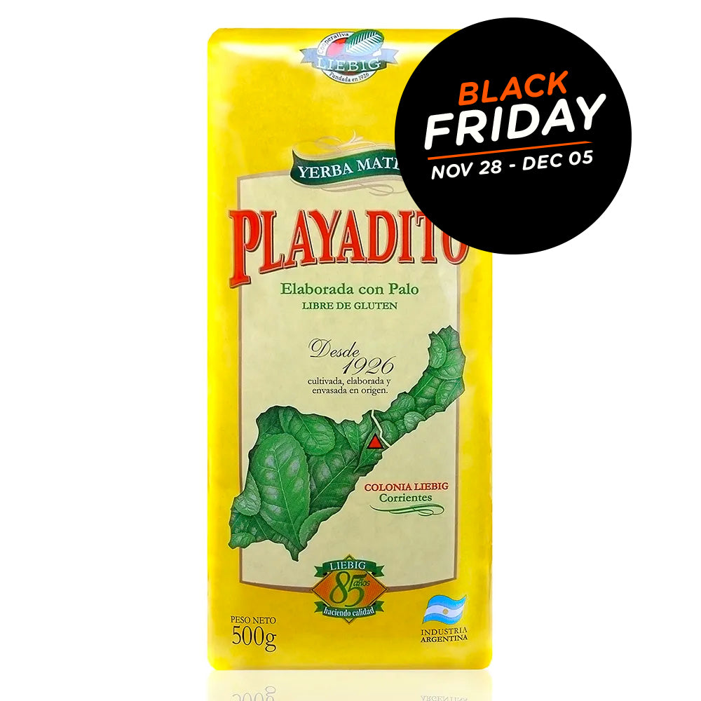 Black Friday Playadito Yerba Mate Traditional Con Palo from Colonia Liebig (500g / 1.1 lb)