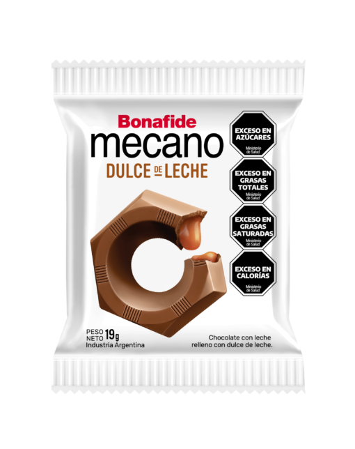 Bonafide Mecano Milk Chocolate with Dulce de Leche – Box of 24 (456 g / 16.08 oz)
