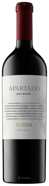 Rutini Apartado Gran Malbec 750ml