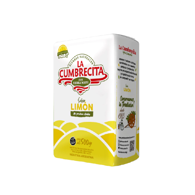 Yerba Mate Lemon Flavor La Cumbrecita 500g/1.1lb
