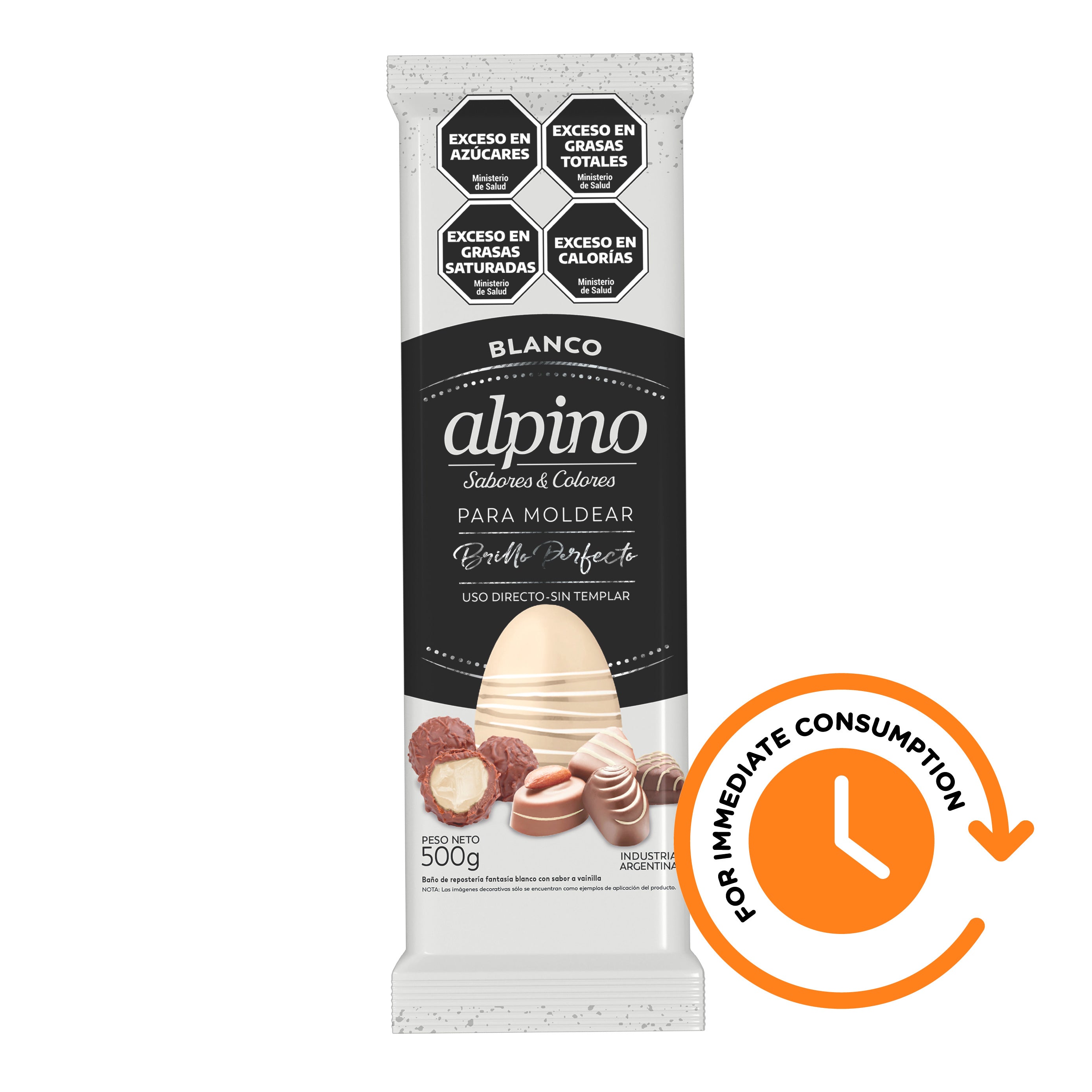 SALE Alpino - Milk Coating Chocolate Tablet for Molding 500g/1.10lb