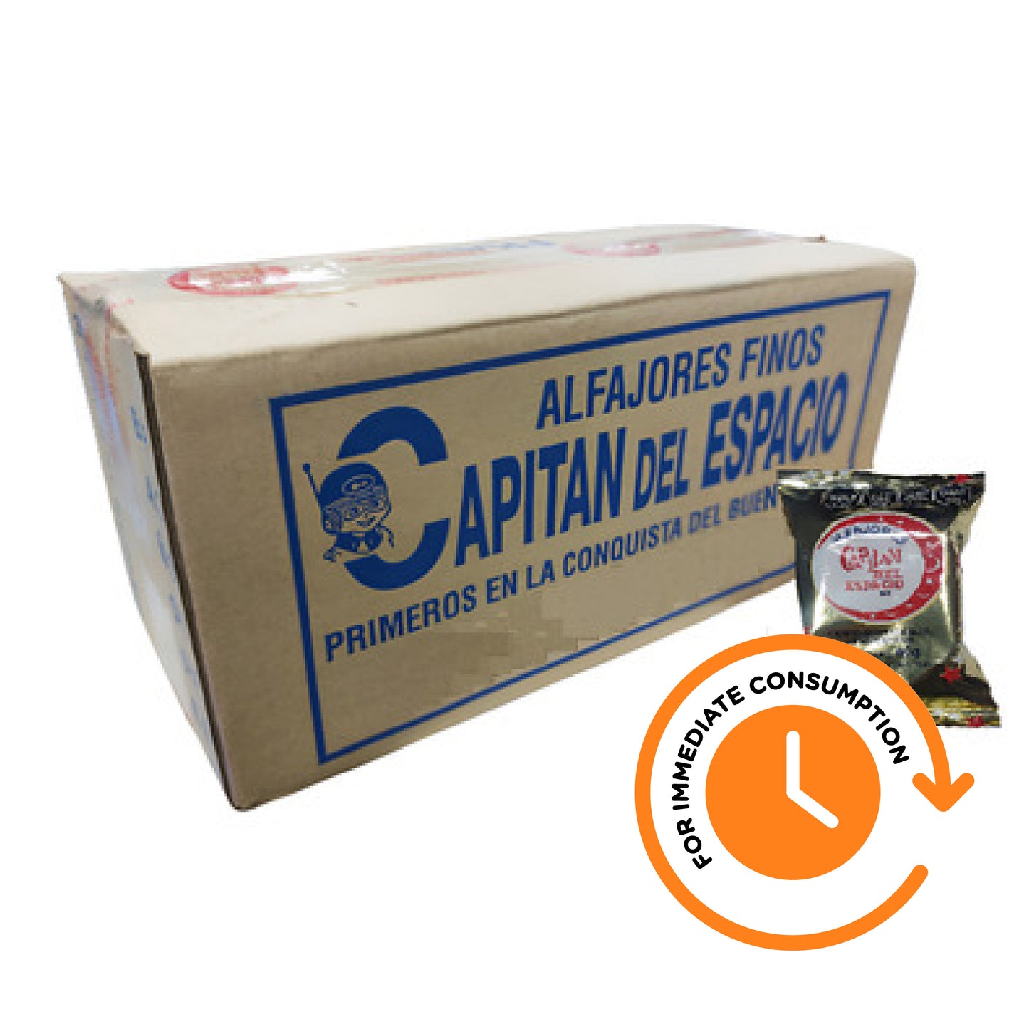 SALE Alfajor Capitán del Espacio Chocolate 40 g / 1.41 oz (box of 36 units)