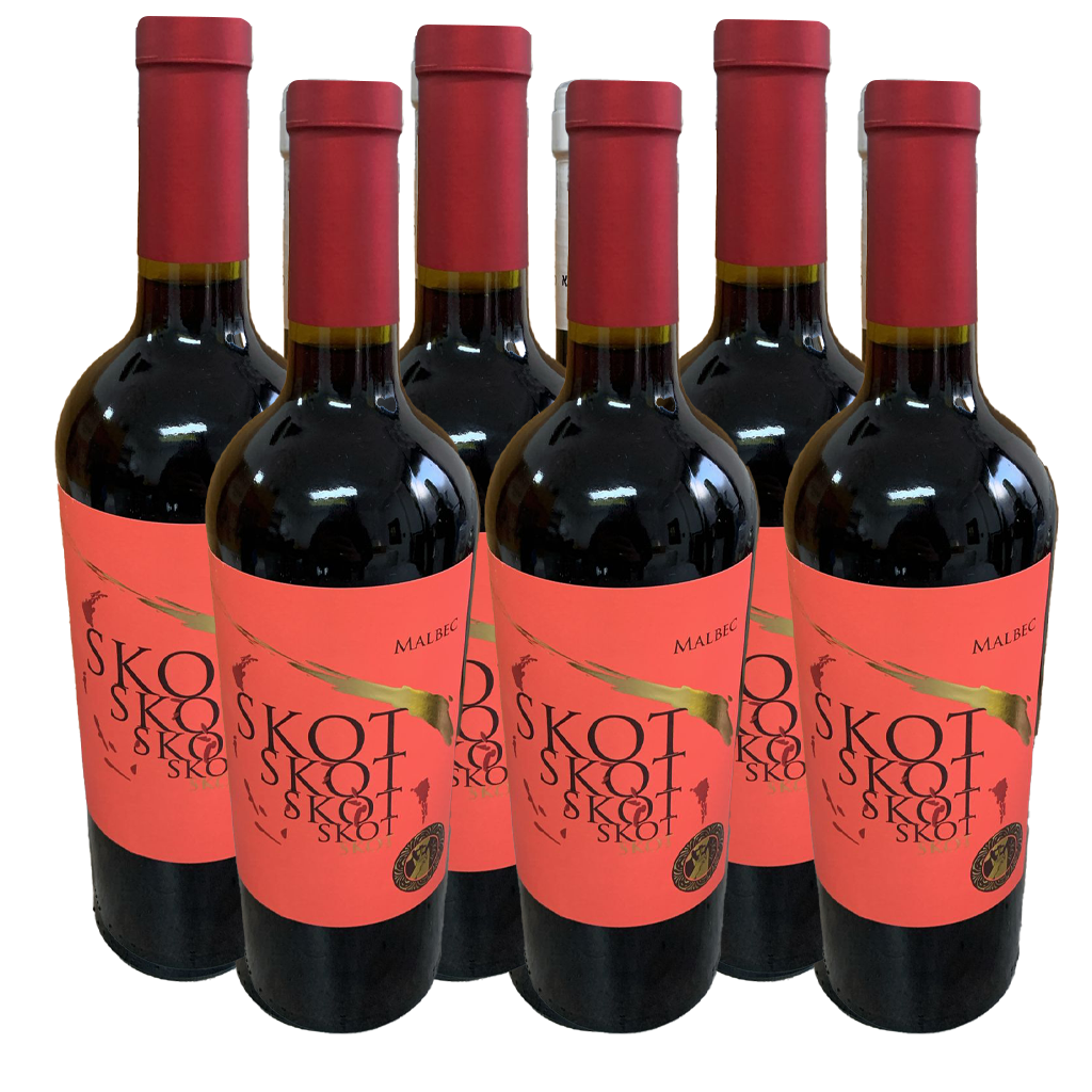 Vino Skot Kosher Malbec Mevushal (Caja de 6 Botellas)